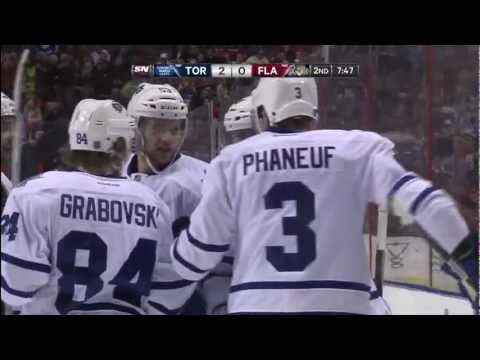 Kadri's Goal - Leafs 2 vs Panthers 0 - Feb 18th 2013 (HD)