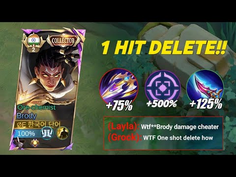 META BRODY SOLO KILL EMBLEM ONE HIT BUILD!! 500% DAMAGE HACK!?😱 ( MUST TRY! )BRODY BEST BUILD 2026‼️