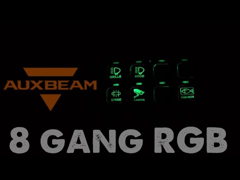 BEST BUDGET SWITCH PANEL/INSTALLING AUXBEAM 8 GANG RGB/ AUXBEAM 3 INCH DITCH LIGHTS