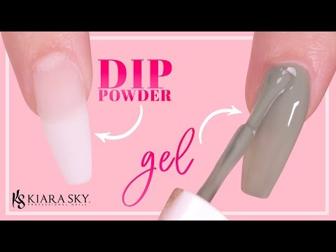 ✅ How to Apply Gel Polish on Dip Powder💅🏼 - Quick Nail Hack