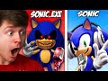 SONIC Vs SONIC EXE The RAP BATTLE Reaction
