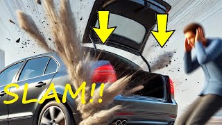 Fix Car Vehicle Rear TRUNK Lid Slamming Down Hard Closing (Wont Stay Open No Support WEAK Hinges)