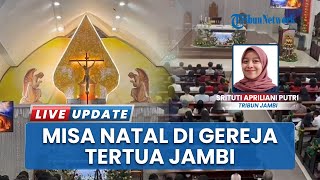 12 Ribu Umat Katolik Rayakan Natal di Gereja Tertua di Jambi, Misa Berlangsung Khidmat