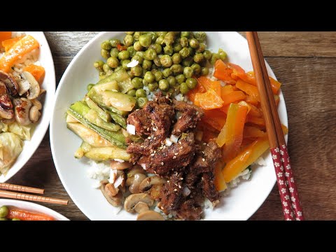 idée repas n°04 : poke bowl au poulet teriyaki 🌹