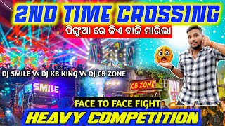 Download lagu DJ SMILE VS DJ CB ZONE VS DJ KB KING 🔥 2nd Time Road Crossing Competition At Pingua | Odisha Dhun mp3