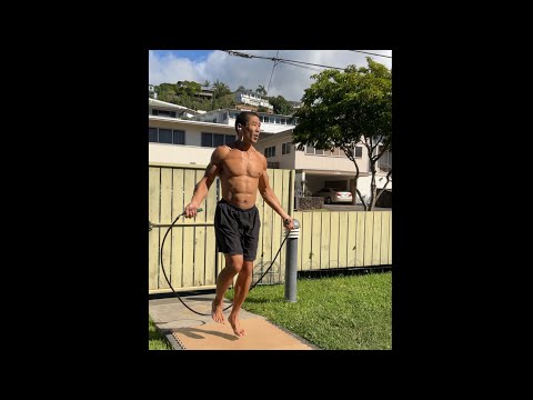 2 lbs. Heavy Jump Rope x 2 Minutes Unbroken (2X speed) - age 52, January 7, 2021