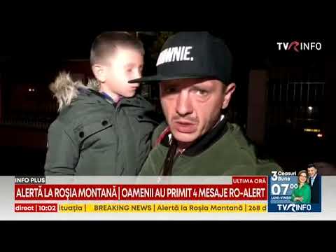 Evacuare de urgenţă în miez de noapte la Roşia Montană
