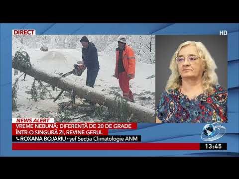 Vreme nebună: Diferență de 20 de grade într-o singură zi, revine gerul
