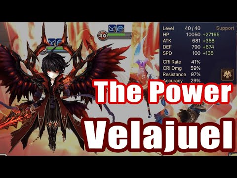 【 Summoners War | Curry's RTA 】The Power Velajuel, Power Up skill2 Punishment!