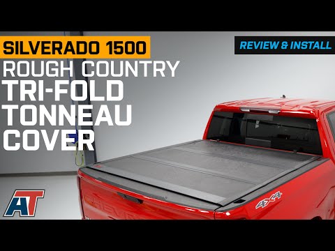 2019-2024 Silverado 1500 Rough Country Hard Low Profile Tri-Fold Tonneau Cover Review & Install
