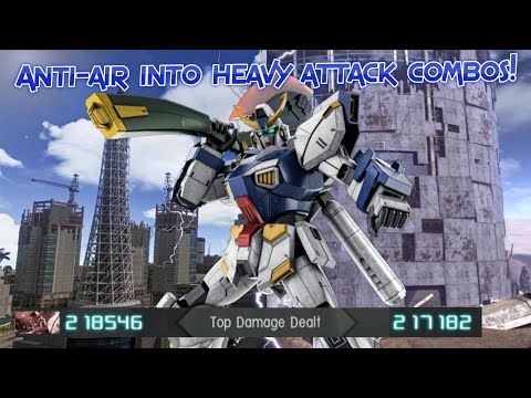 GBO2 Gundam F89: Anti-air into heavy attack guaranteed combo!
