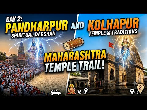 Day 2: Double Darshan in 1 Day! 🙏 Vitthal Rukmini & Kolhapur Mahalakshmi Guide