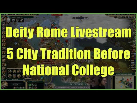 How To Do 5 Tradition Cities Before NC - Rome Deity Gameplay On Europe Map!