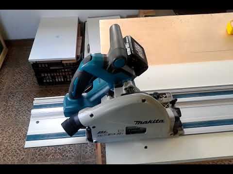 Makita Rankinis diskinis pjūklas DSP600Z, 2x18V Li-ion; (Be akumuliatorių ir kroviklio) video
