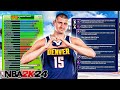 NBA 2K24 NIKOLA JOKIC BUILD - 99 PASS + 92 REBOUND + 90 MID RANGE
