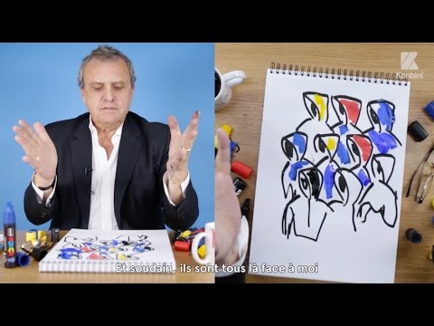 Jean-Charles de Castelbajac répond à nos questions en dessins