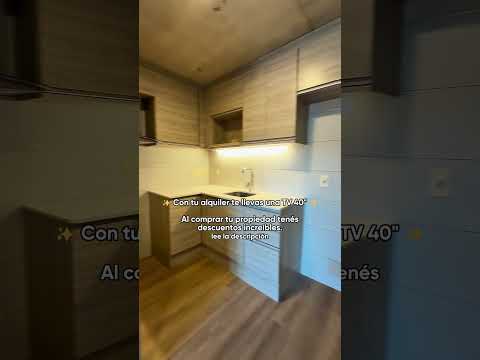 Oportunidad en Tres Cruces 1 dormitorio a estrenar con entrega inmediata y Smart TV 75” de regalo