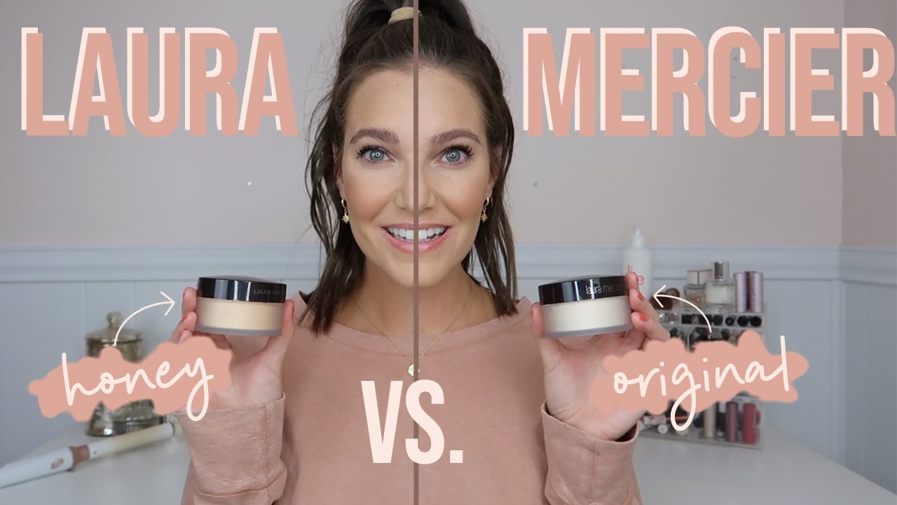 NEW! LAURA MERCIER TRANSLUCENT SETTING POWDER HONEY VS ORIGINAL COMPARISON | Sarah Brithinee