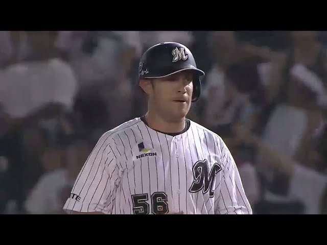 3回裏 マリーンズ・ハフマン 2者連続タイムリー!! 4点目に「ハフ満足」!? !2014/7/16 M-H