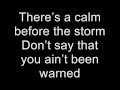 Venom - Calm Before The Storm(with lyrics) 