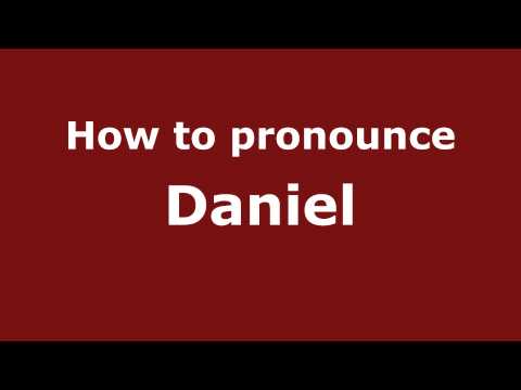 How to pronounce Daniel