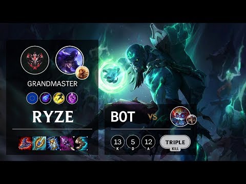 Ryze Bot vs Heimerdinger - EUW Grandmaster Patch 10.9
