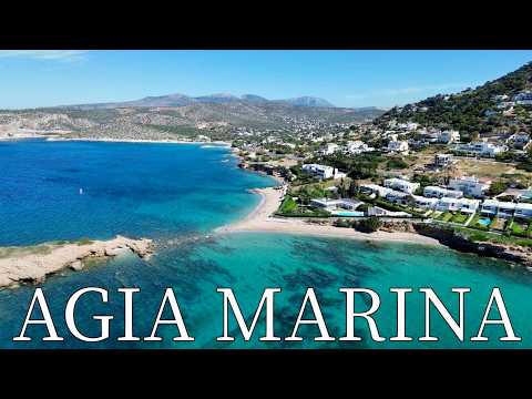 Agia Marina, Attica, Greece - by drone [4K]. #athens