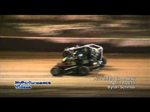 Schmoll Compact Speedcar crash at Archerfield Speedway