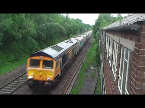 GBRF 66748 Passes Unstone - 6M83 Tinsley - Bardon - 03/06/2016