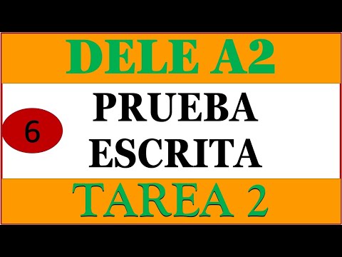 DELE A2 WRITTEN TEST TASK 2 OPTION 1