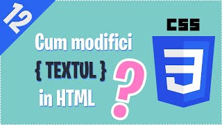 🆎 Formatarea textului în HTML | Tutorial CSS3 - Lecţia #12