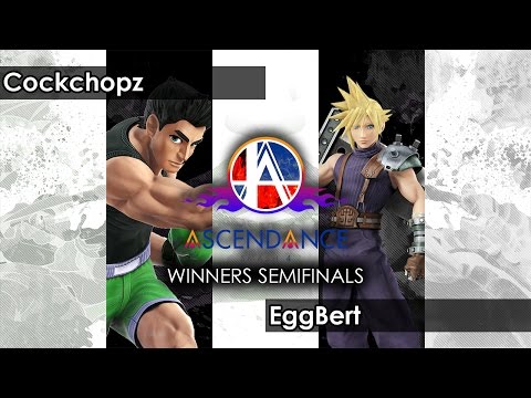 Smash 4:  FGE | MNK | Cockchopz (Little Mac) V EggBert (Cloud) - Ascendance 22 Tournament SSB4