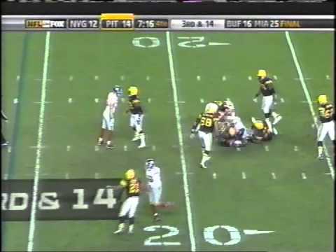 NY Giants Comebacks: 2008 vs Pittsburgh (4th QTR)