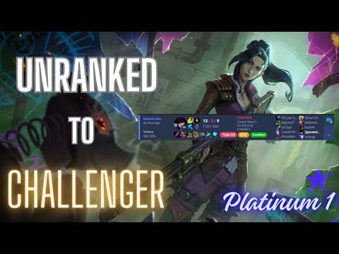 How to CLIMB as ADC | Unranked to Challenger (Caitlyn) #1