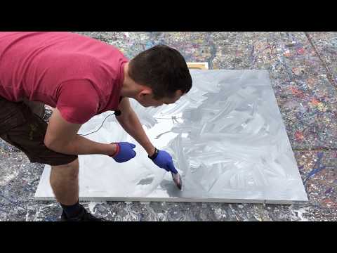 "Number 322"   A Jackson Pollock Inspired Painting Tutorial [1500 Subscriber Special]