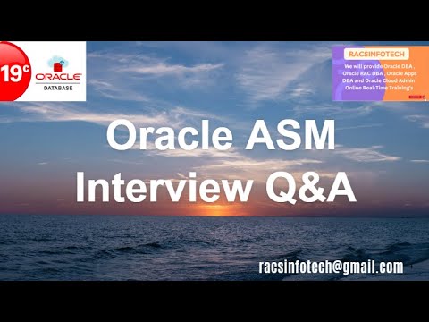 Oracle ASM Interview Question and Answers From Racsinfotech