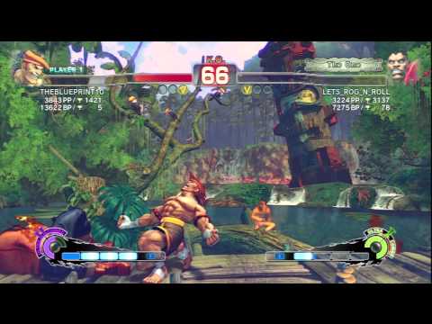 THEBLUEPRINT10 (Adon) Vs LETS_ROG_N_ROLL (Balrog) SSF4 AE Ranked Matches - PSN