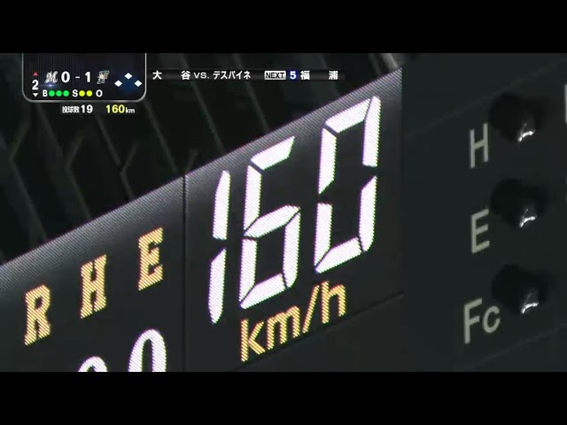 【2回表】ファイターズ・大谷 160キロのストレートで全く反応させず!! 2015/10/10 CS 1st F-M