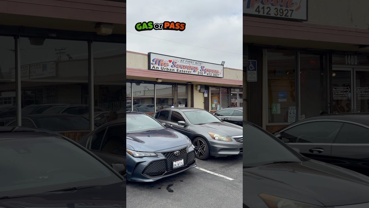 I put the serving spoon in Los Angeles CA in the grinder to see if it’s gas or pass.