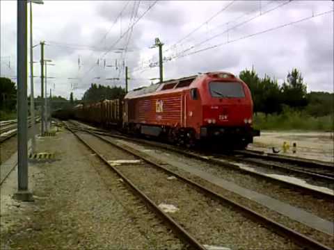 Comboio nº 48892, a entrar no Ramal do Louriçal - P.K. 192 - Estação do Louriçal