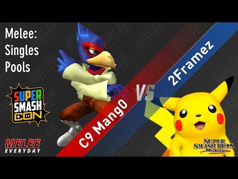 Super Smash Con 2017 - C9 Mang0 (Falco) vs. 2Framez (Pikachu) - SSBM - Singles, Pools