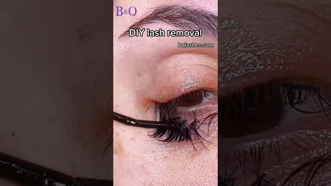 Easy way to remove your lash extensions with b&q lash remover