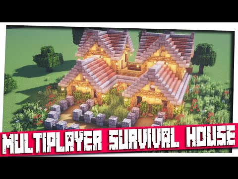 FullySpaced - Minecraft - Multiplayer Survival House｜Minecraft How to build｜Timelapse Tutorial｜Starer house