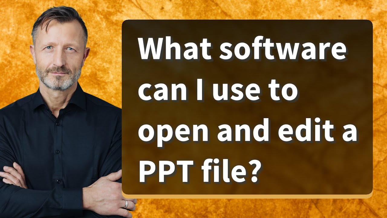 What software can I use to open and edit a PPT file?