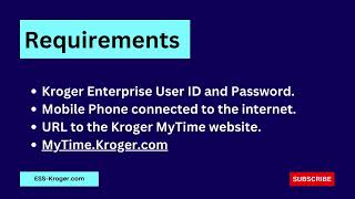 MyTime Kroger Login | Check your Kroger Schedule