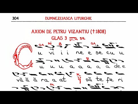 Cuvine-se cu adevarat - Axion, glas 3, de Petru Vizantie