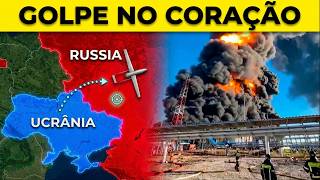 Ucrânia ATRAVESSA 1.500 KM e DESTRÓI o coração da Rússia... Putin SEM RESPOSTA