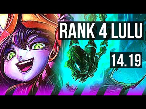 LULU & Yasuo vs THRESH & Xayah (SUP) | Rank 4 Lulu, 1300+ games, 4/4/18 | EUW Challenger | 14.19