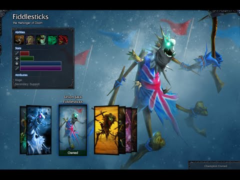 Union Jack Fiddlesticks Skin Spotlight Gameplay 1080p HD