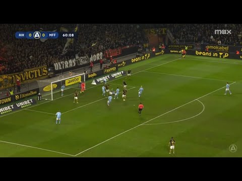En kvart av AIK:s öronbedövande tryck mot Malmö FF